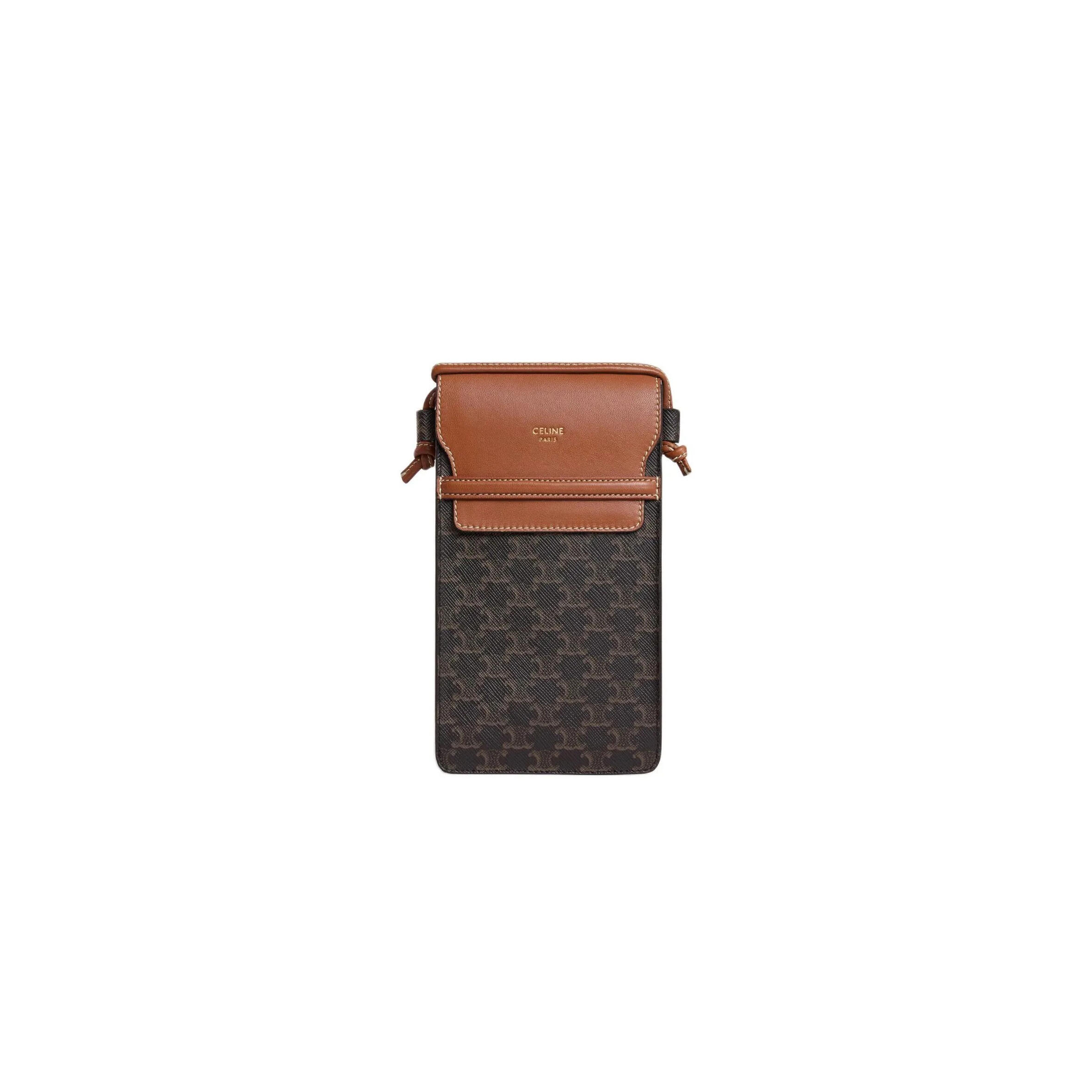 CELINE PHONE POUCH WITH FLAP 10G332CQD-04LU (18*10*2cm)